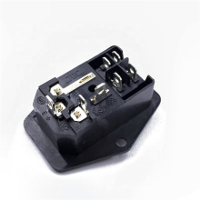 JEC AC JR-101-1FR-03 insurance Seat Switch Three-Hole Power Cord Charging Plug Male  Socket